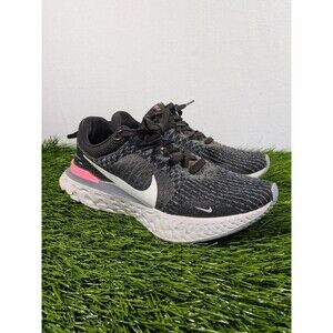 Nike React Infinity 3 Mens Road Running Shoes Black White SIZE 9